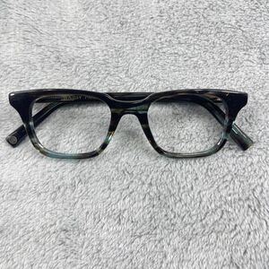 Warby Parker Clark 140 47-19-145 Eyeglasses Glasses Frames Blue Marblewood